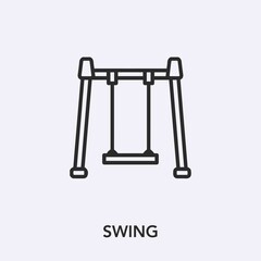 swing icon vector sign symbol