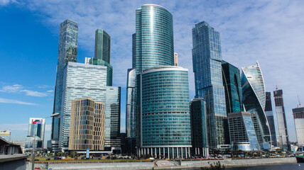Fototapeta na wymiar Moscow International Business Center skyscrapers