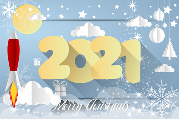 2021 - merry christmas - happy new year 2021