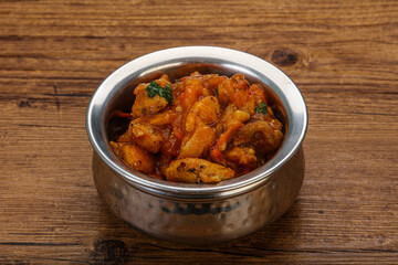 Chicken with oyster sauce and vegetables