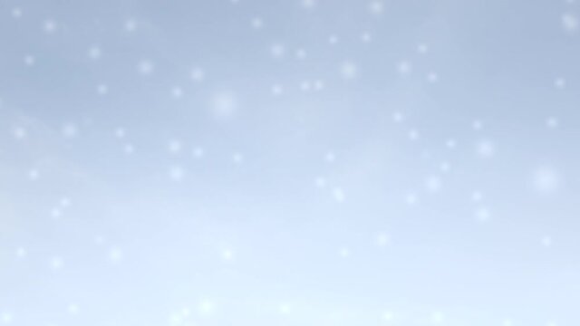intro animation with  snow  falling for opening , logo, transition and title.