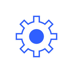 setting tools icon vector blue and black