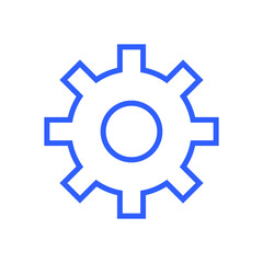 setting tools icon vector blue and black