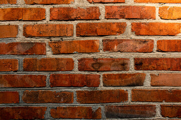 Fototapeta premium old,vintage red brick wall