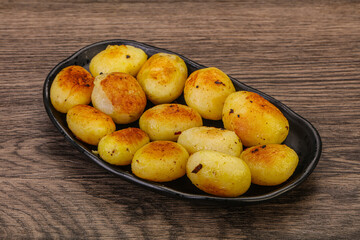 Roasted baby potato in the bowl