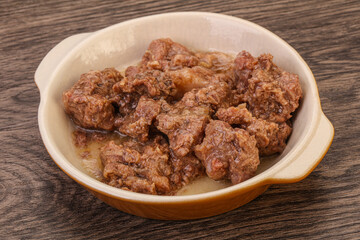 Gurmet venison stew with spices