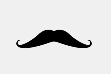 mustache graphic simple vector design, man mustache tshirt design simple art.