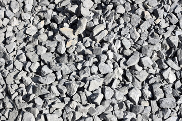 light gray gravel, road stone background, pebble stone texture