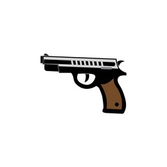 gun logo icon vector