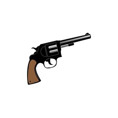 gun logo icon vector