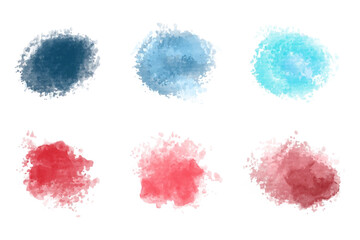 Set of abstract splash paint background with watercolor texture