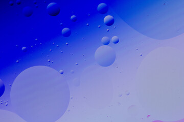 Beautiful bubbles and abstract oil drops.