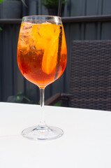 Alcoholic Aperol Spritz Cocktail