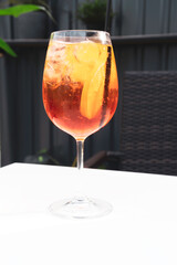 Alcoholic Aperol Spritz Cocktail