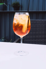 Alcoholic Aperol Spritz Cocktail