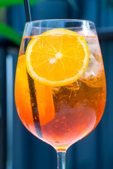 Alcoholic Aperol Spritz Cocktail
