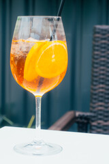 Alcoholic Aperol Spritz Cocktail