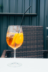 Alcoholic Aperol Spritz Cocktail