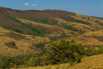Mountain range with beautiful vegetation