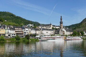 Obraz premium Panorama in Cochem an der Mosel