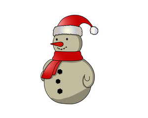 Happy Holidays, Snowman in a red hat and scarf, Snowman , Snowmen 