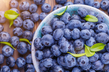 Fresh blueberry background. Blueberry Texture Close Blueberry Antioxidant Organic Superpeed Bowl Concept Healthy Nutrition