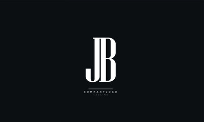JB Letter Business Logo Design Alphabet Icon Vector Monogram