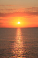 水平線と日の出