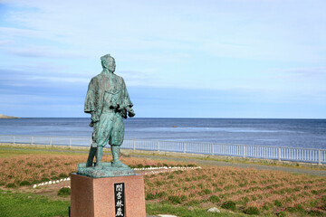 間宮林蔵の銅像