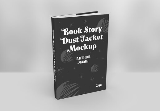 Dust Jacket Book Mockup 