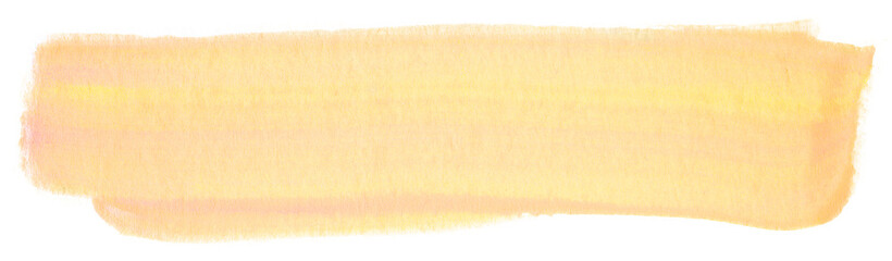 Yellow stain of paint. Brush strokes with texture stripes.