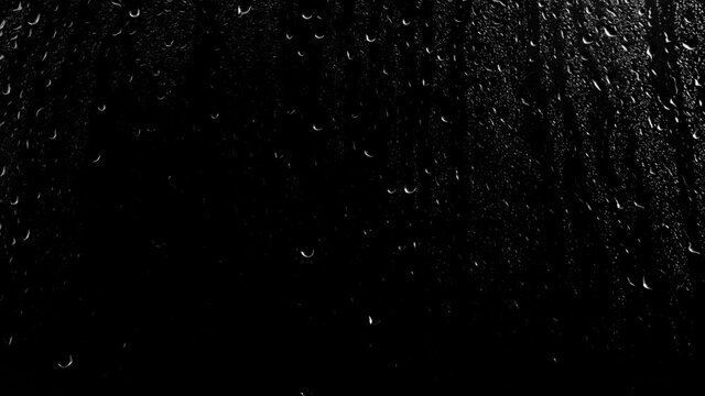 Raindrops on the window glass. Alpha channel included. Png+alpha.