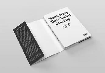 Dust Jacket Book Mockup 