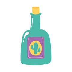 tequila bottle drink isolated design icon