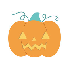 happy halloween creepy pumpkin cartoon character