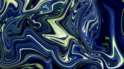 Color mixing. Effect of oil paints. Background with fluid effect. Ripples on the oil surface. Divorces, waves, movement. Multicolored illustration