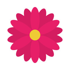 beautiful flower icon image, flat style