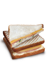 grilled sandwiches isolated