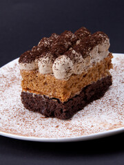 chocolate cake on a plate