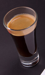 coffee in a glass