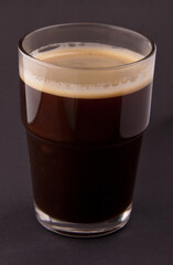 coffee in a glass