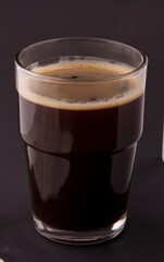 coffee in a glass