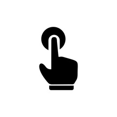 Click gesture icon symbol. illustration vector