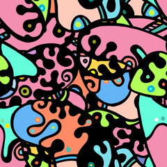 Obraz premium Doodles Print. 