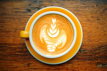 Tasse de café latte 