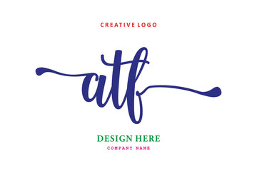 Fototapeta The simple ATF type logo is easy to understand and authoritative obraz
