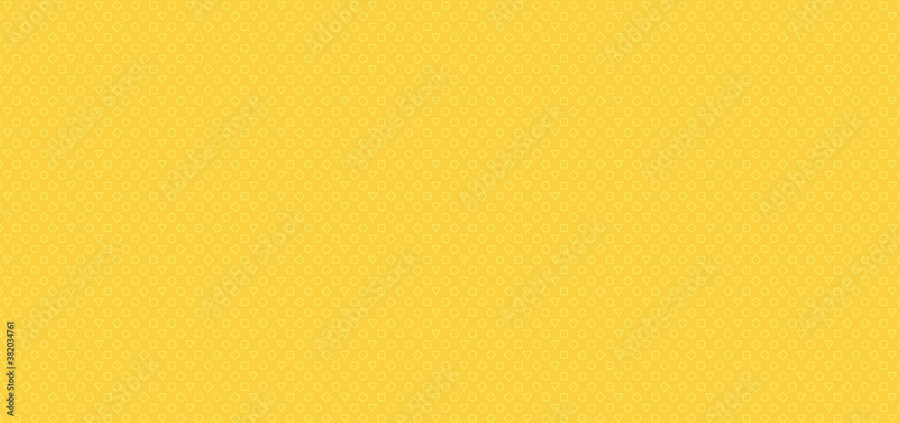 Wall mural geometric pattern background minimal yellow color design