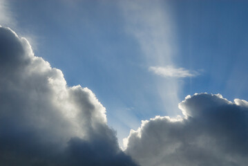 空　雲　光　素材