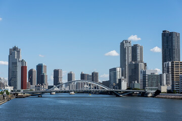 Fototapeta na wymiar 東京　竹芝桟橋からの風景