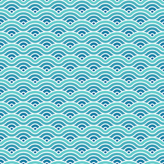 Ocean wave seamless pattern background